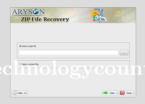 Aryson Zip Repair Screenshots